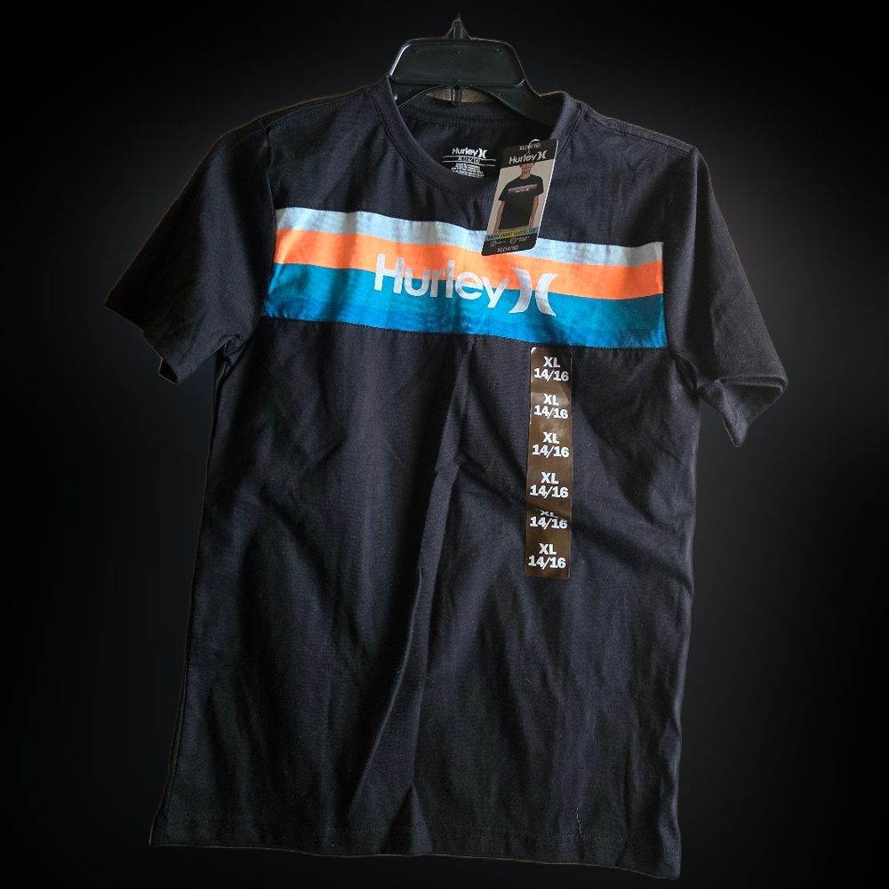 NWT Hurley Black Tee Youth